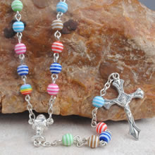 Plastic beads rosary